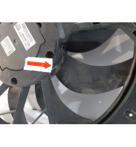 BMW 5 E60 7 E65 Chladič ventilátor - 13037