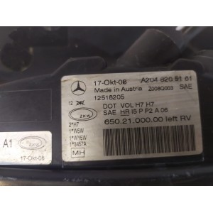 MERCEDES W204 GLK Lampa H7 USA Ľavá - 15143 | mobilpol.sk