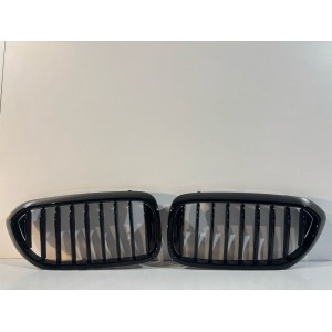 BMW 5 G30 G31 Gril / Ľavá čierna nerezová mriežka - 17667 | mobilpol.sk
