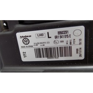Volkswagen Polo 5 Predné svetlo (H7) Ľavé - 10885 | mobilpol.sk