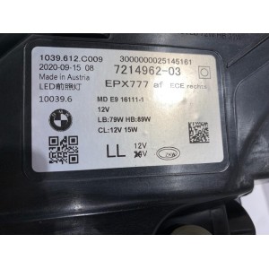 BMW 7 G11 G12 Predná lampa LASER Prava 12724 | mobilpol.sk