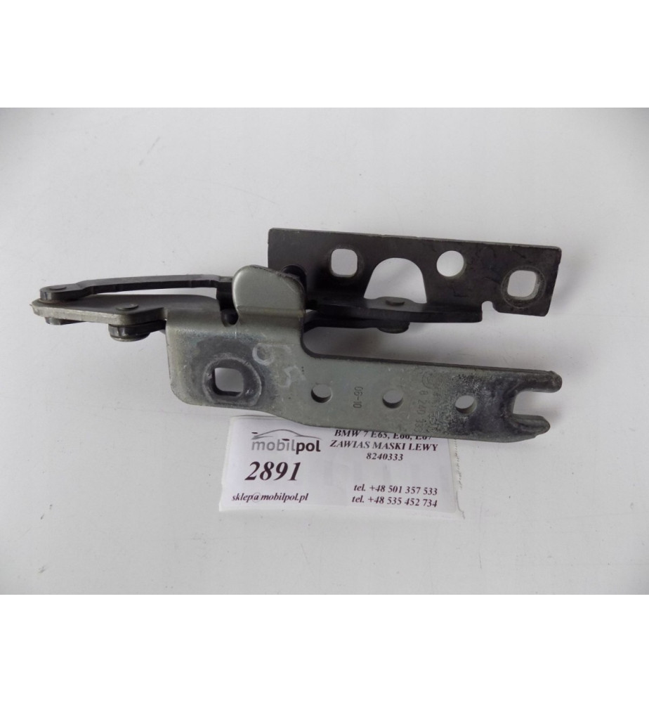 BMW 7 E65 E66 Záves kapoty Ľavý - 2891