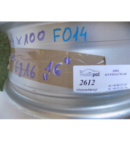 OPEL - Hliníková disk 16 palcov - 2612