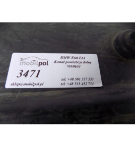 BMW 5 E60 E61 - Dolný vzduchový kanál