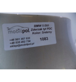 BMW 5 E61 Zadný nárazník PDC Strieborný - 1083