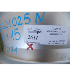 AUDI A4 - Hliníková disk 15 palcov - 2611