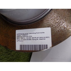 BMW 2 F22, F23 Predná Zavesenie - Pravá - 4656 | mobilpol.sk