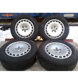 VOLKSWAGEN, KOMPLET HLINÍKOVÝCH DISKOV + PNEUMATIKY