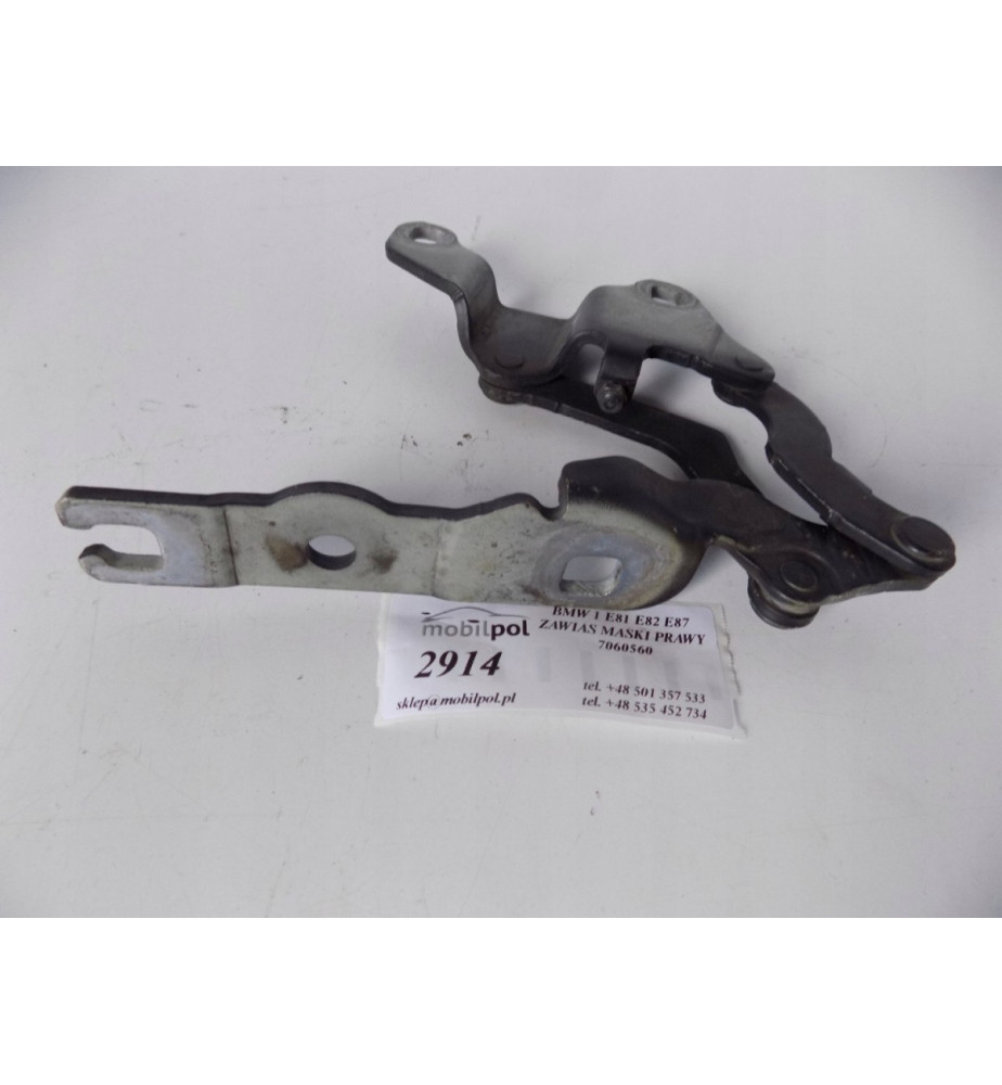BMW 1 E81 E82 E87 Záves kapoty pravý - 2914