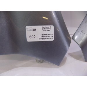 Opel Corsa C Predné Blatník Ľavý Šedý - 0692 | mobilpol.sk