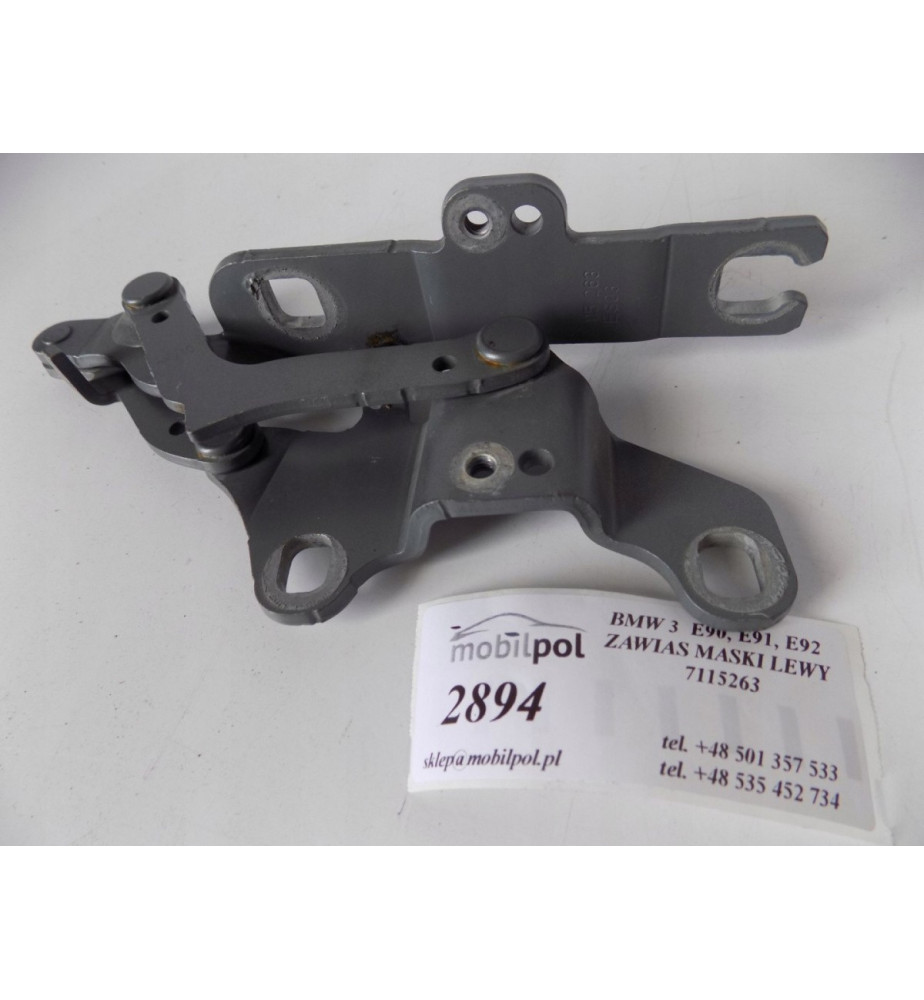 BMW 3 E90 E91 E92 Záves kapoty Ľavý - 2894