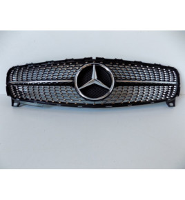 Mercedes W176 Maska/Gril Diamond Black- 4042