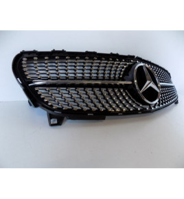 Mercedes W176 Maska/Gril Diamond Black- 4042