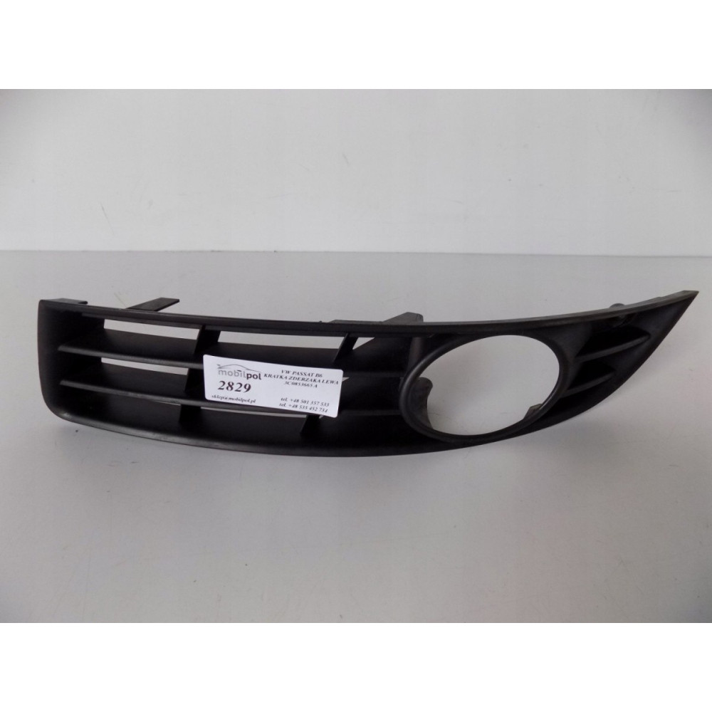 VW Passat B6 - Mriežka nárazníka ľavá - 2829