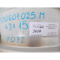 AUDI A4 A6 - Hliníková disk 15 palcov - 2610