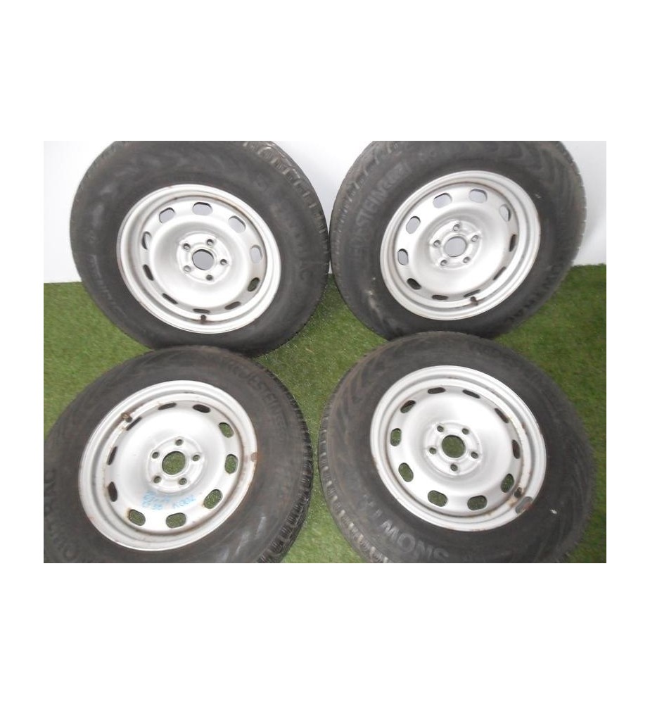 SEAT 5x100 - KOMPLET ZIMNÝCH KOLIES 14 OCELOVÝCH