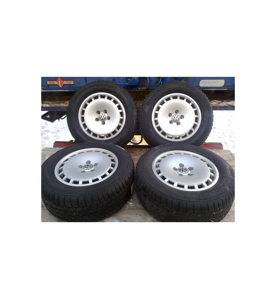 VOLKSWAGEN, KOMPLET HLINÍKOVÝCH DISKOV + PNEUMATIKY