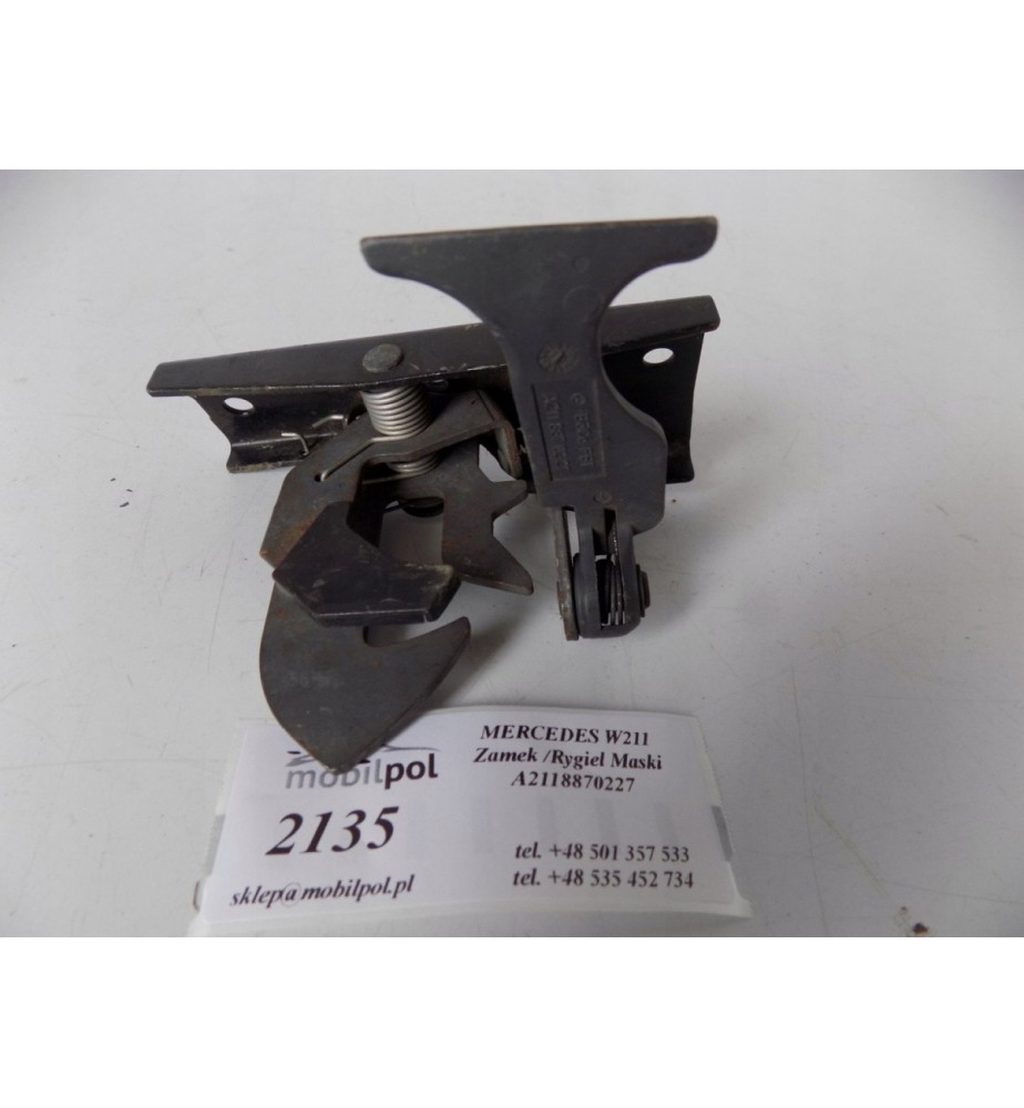 Mercedes W211 - Zámok kapoty