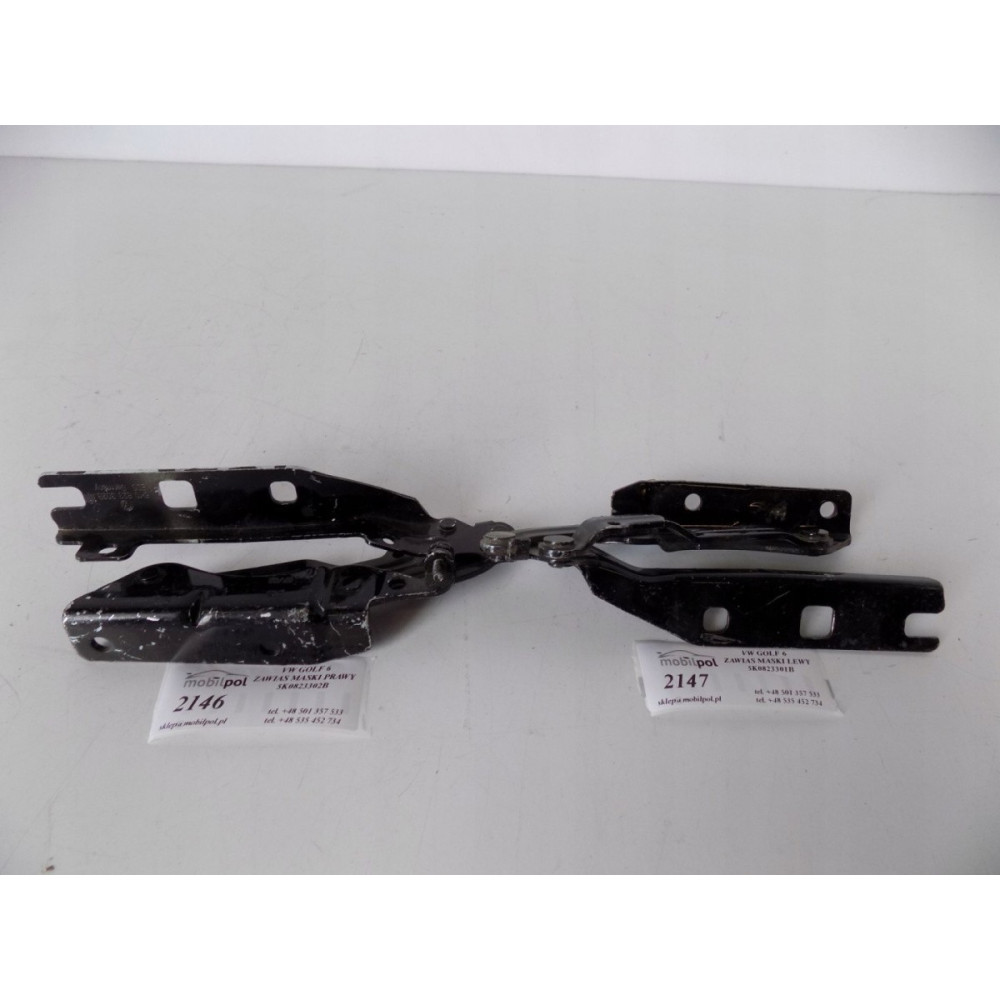 VW GOLF 6 - Pánt kapoty pravý - 2146