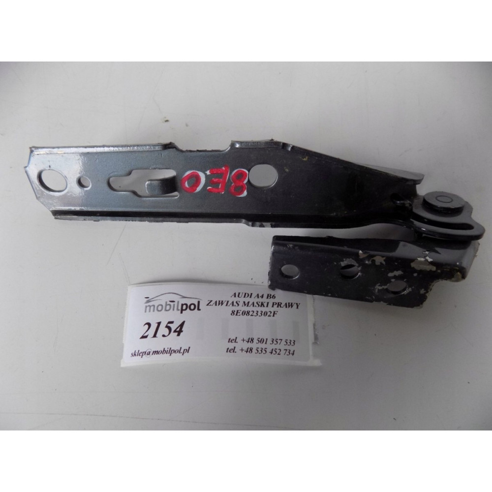 AUDI A4 B6 Záves kapoty Pravý - 2154