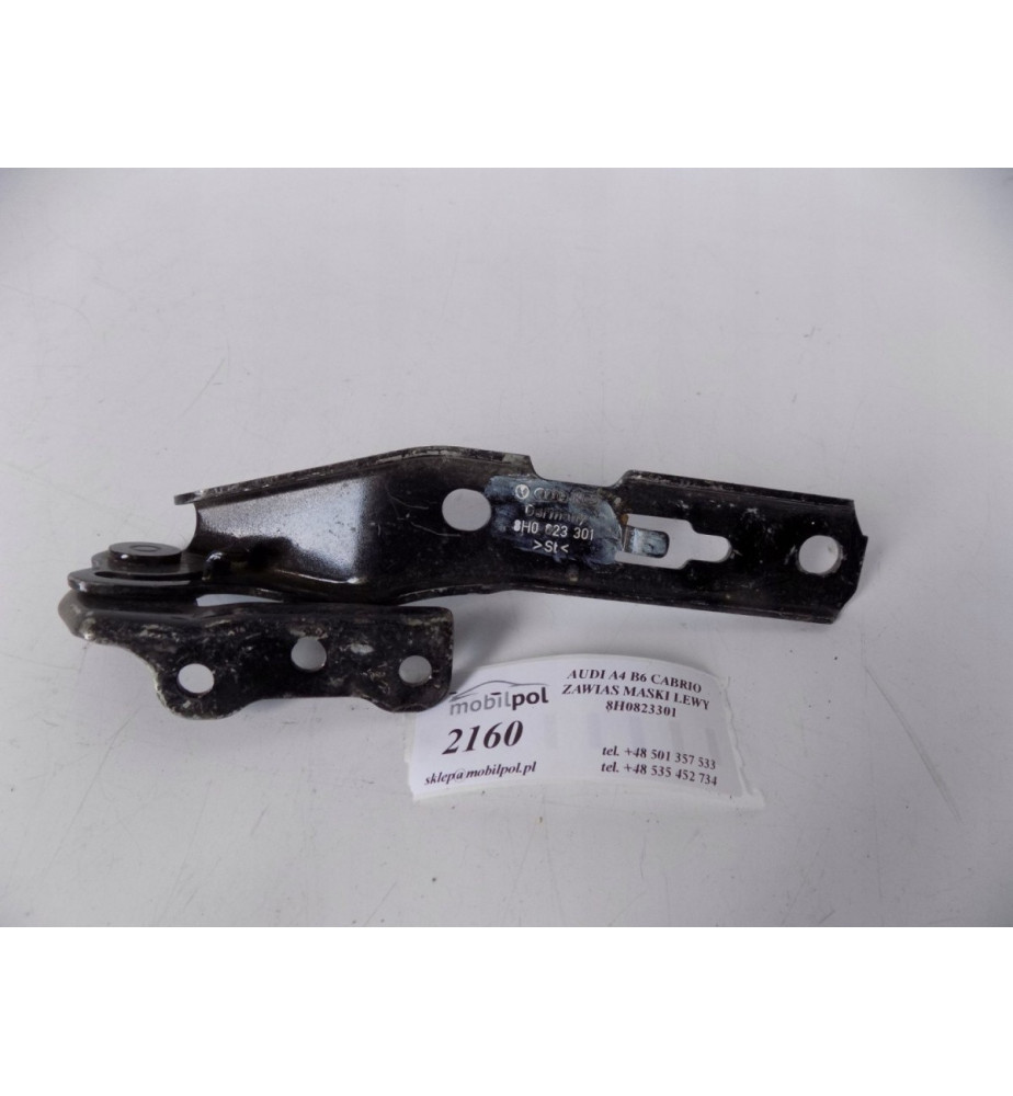 AUDI A4 B6 CABRIO Pánt kapoty Ľavý - 2160