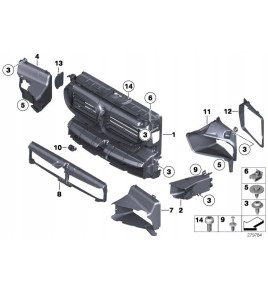 BMW 5 F10/F11 Volant Air / Žalúzia 3023